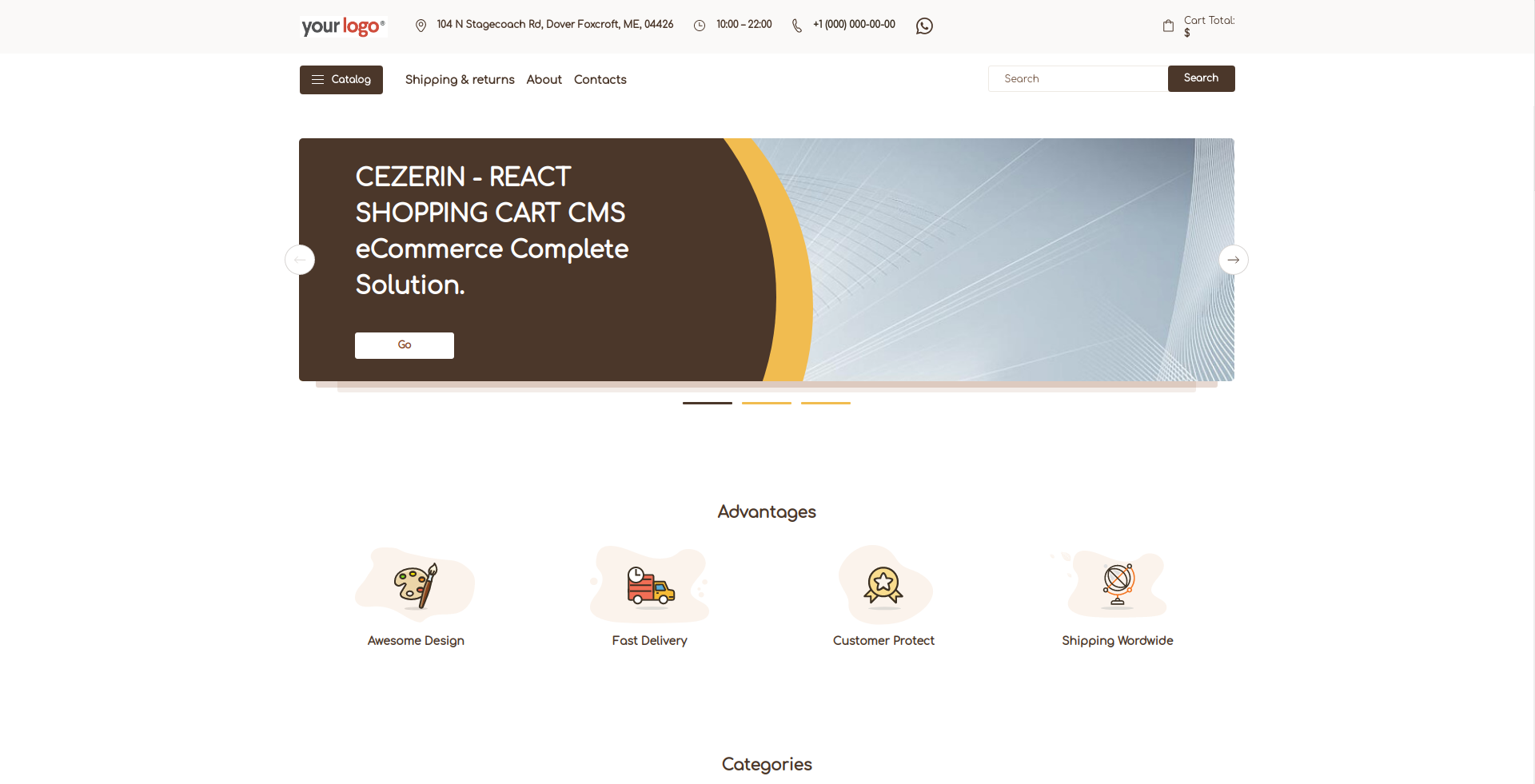 Cezerin2 主界面