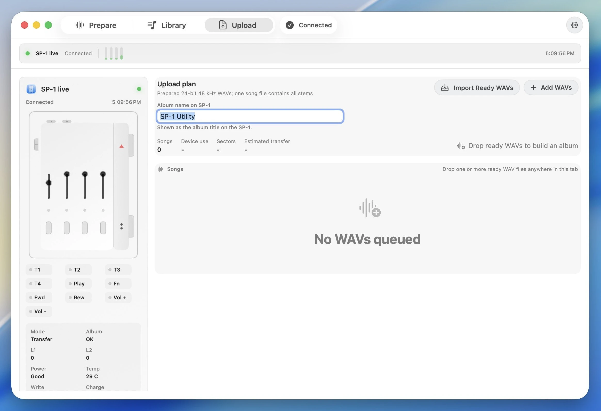 SP-1-Utility 界面截图