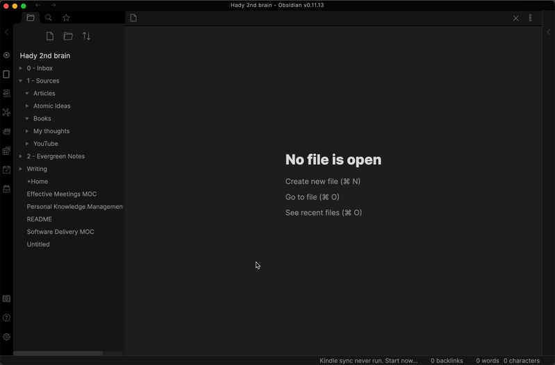 obsidian-kindle-plugin 主界面