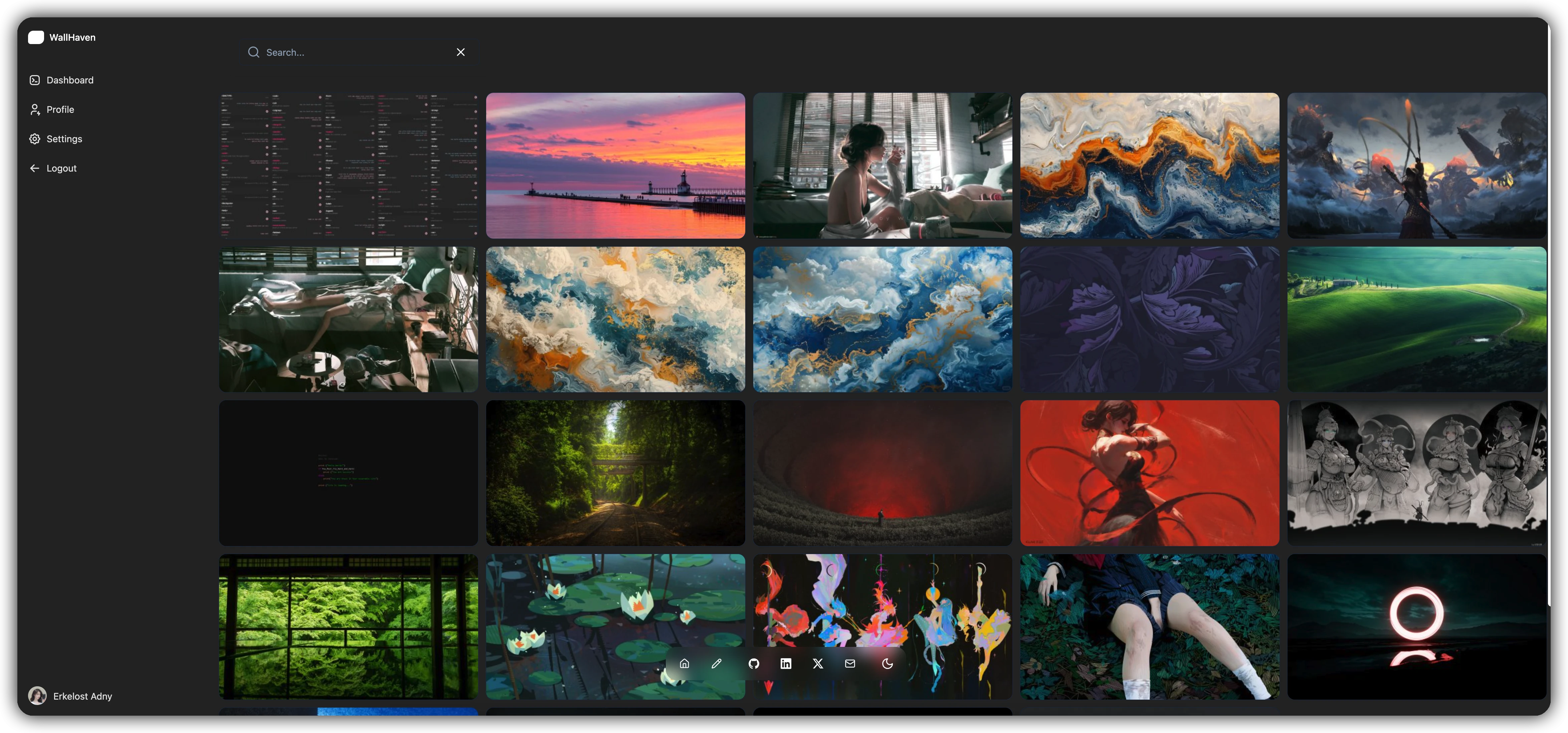 wallhaven-desktop 界面截图