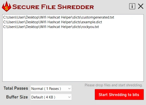 SecureFileShredder 界面截图