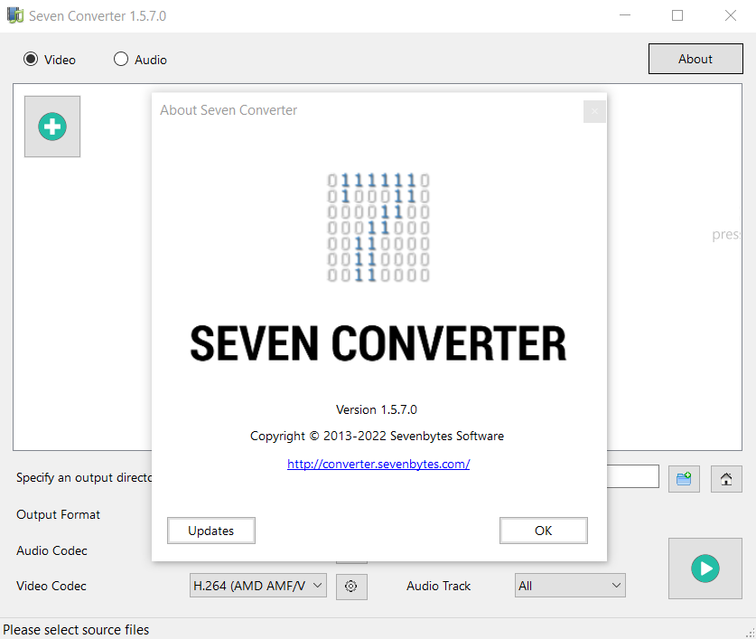 SevenConverter 主界面