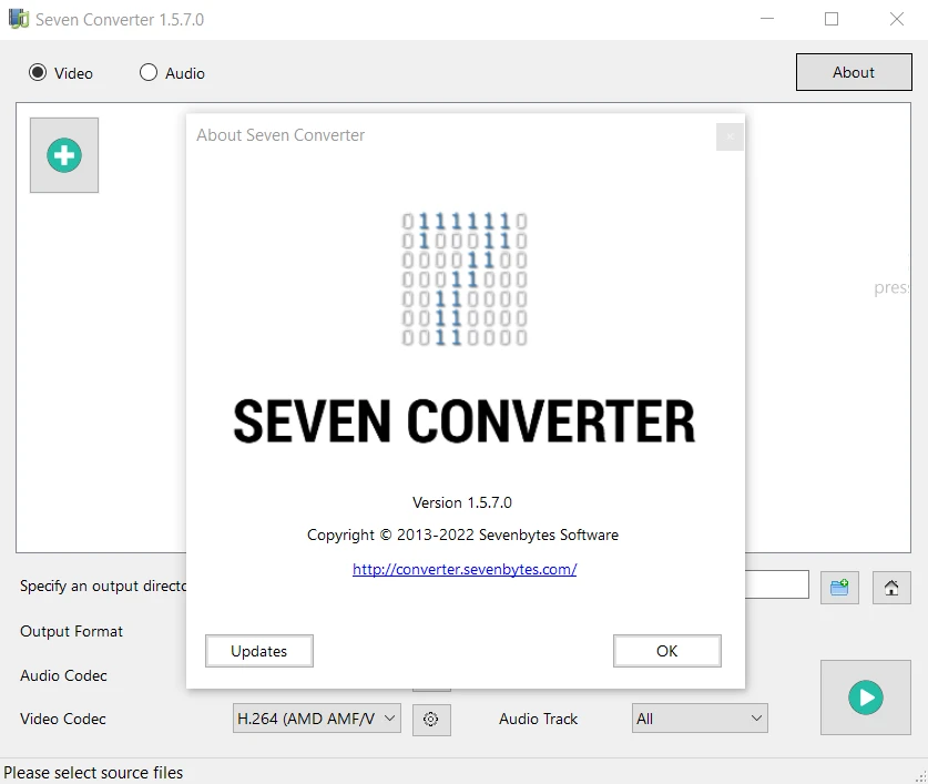 SevenConverter 主界面