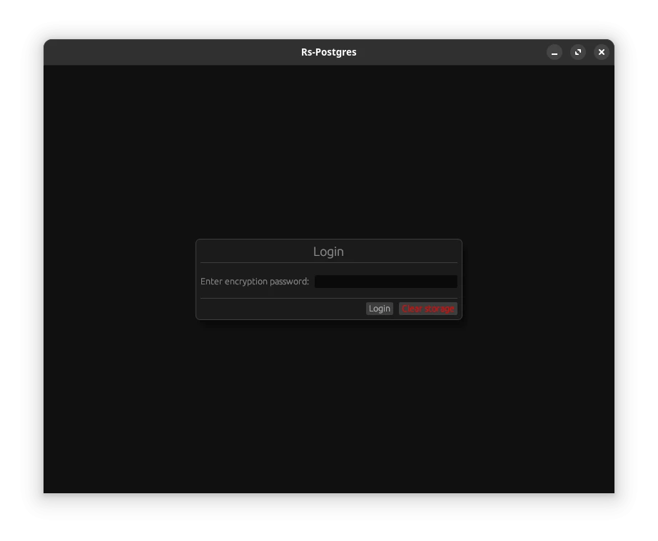 rs-postgres 界面截图