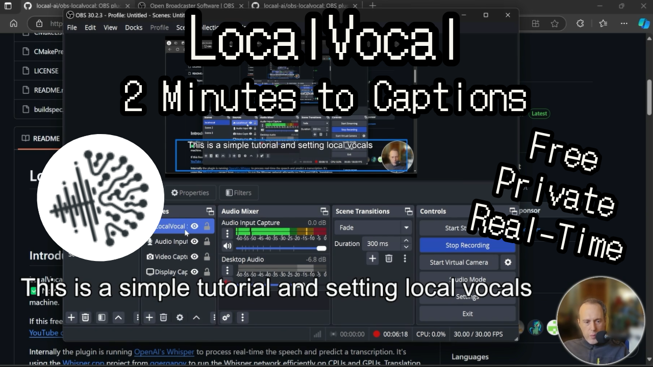 obs-localvocal 界面截图