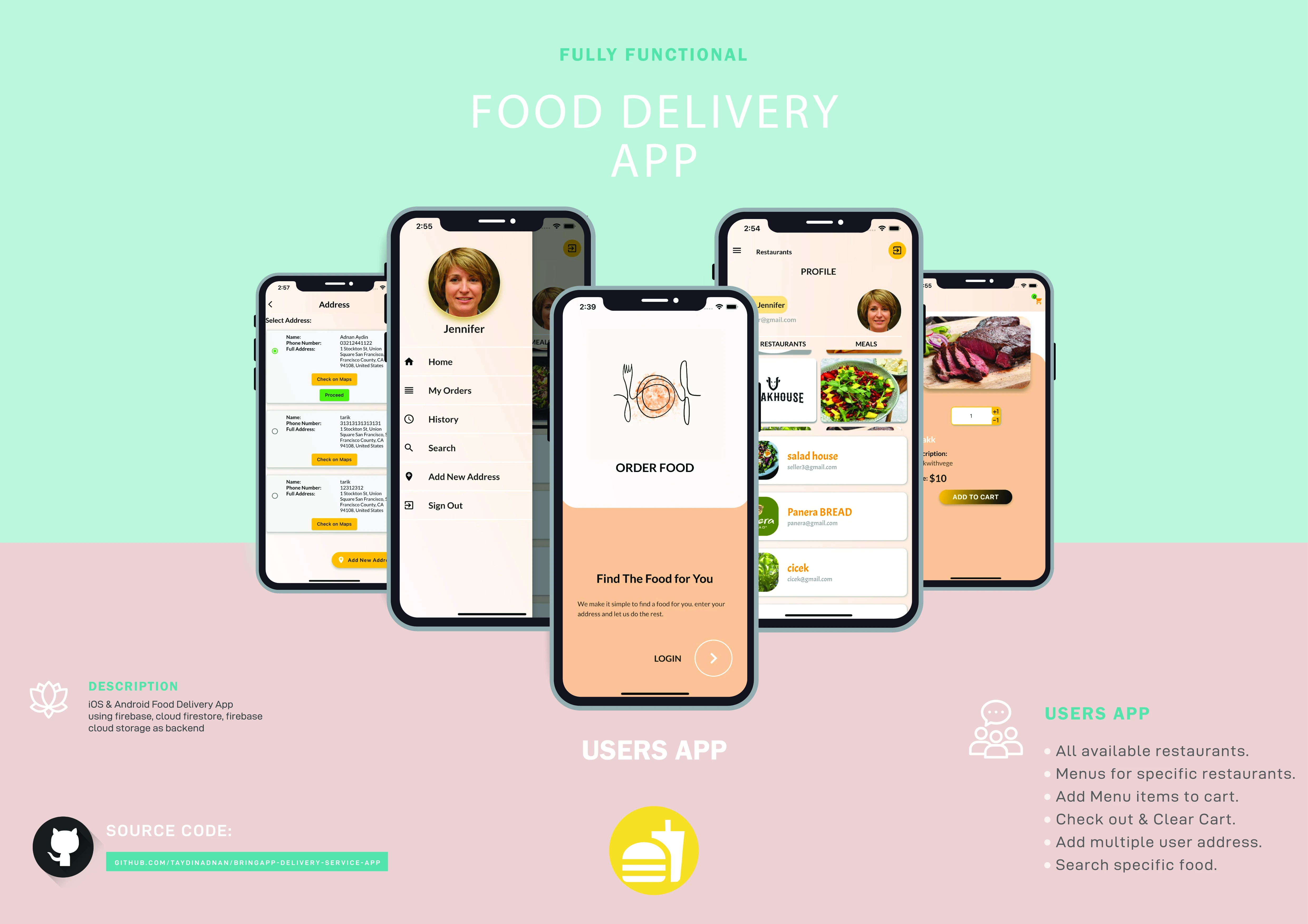 BringApp-Delivery-service-app 主界面