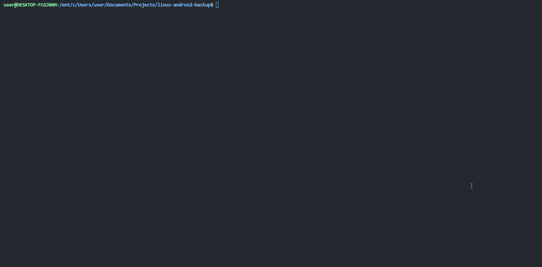 open-android-backup 主界面