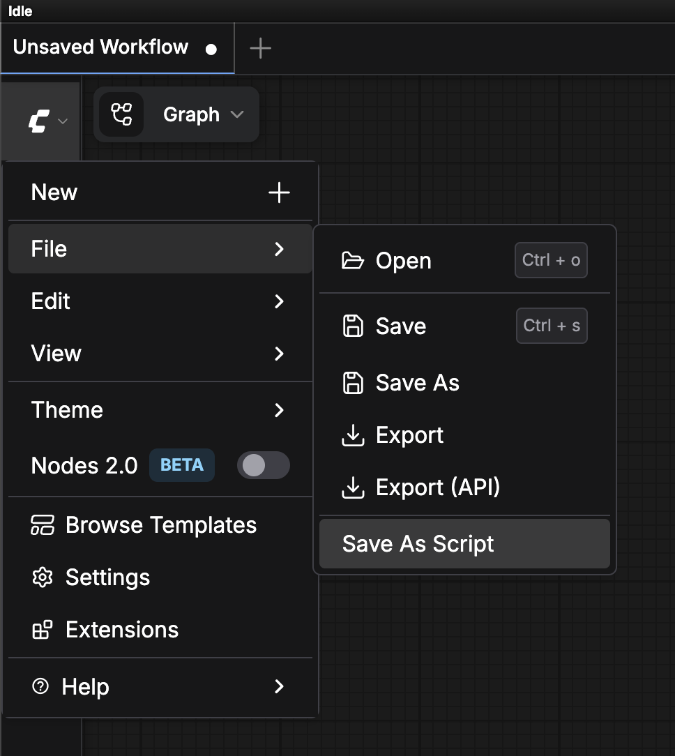 ComfyUI-to-Python-Extension 界面截图