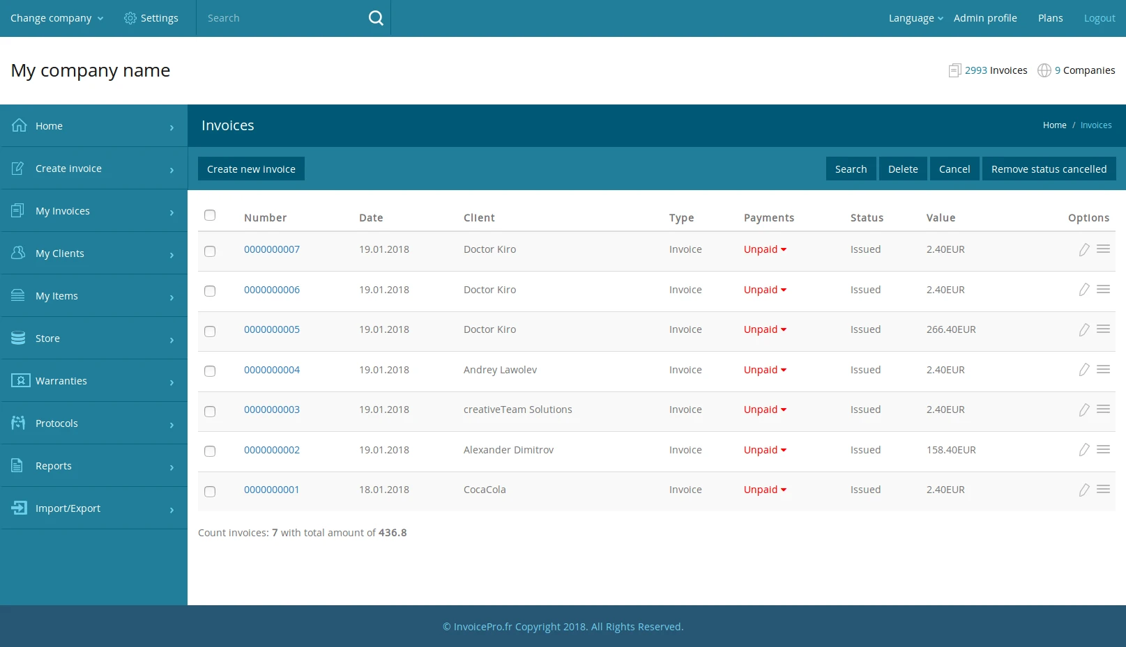 Electronic-Invoicing-And-Warehouse-Management-System 界面截图