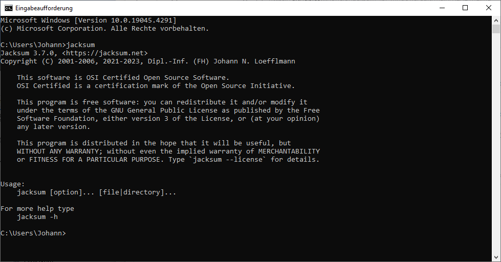 jacksum-for-windows 界面截图