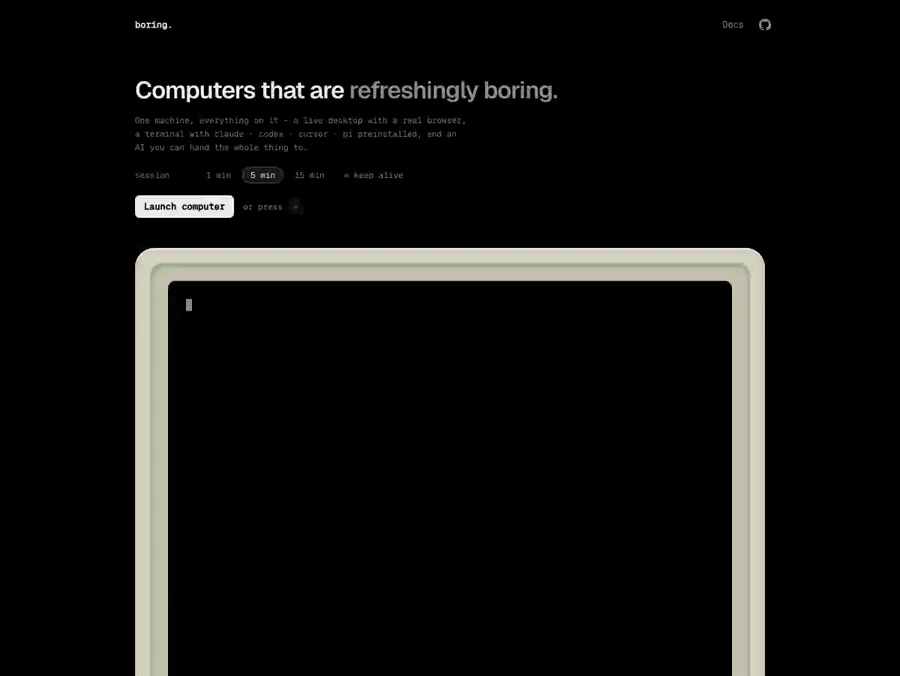 boring-computers 主界面