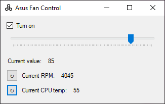 AsusFanControl 主界面