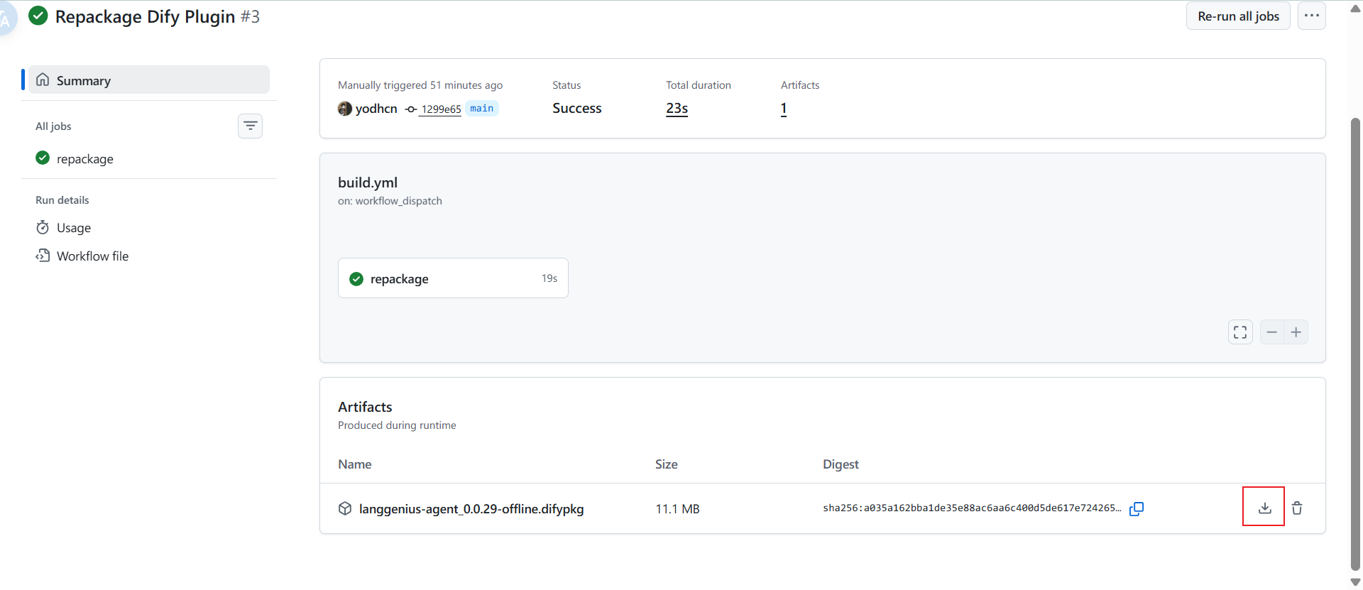 dify-plugin-repackaging 界面截图