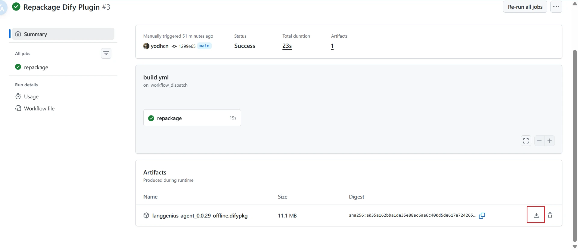 dify-plugin-repackaging 界面截图