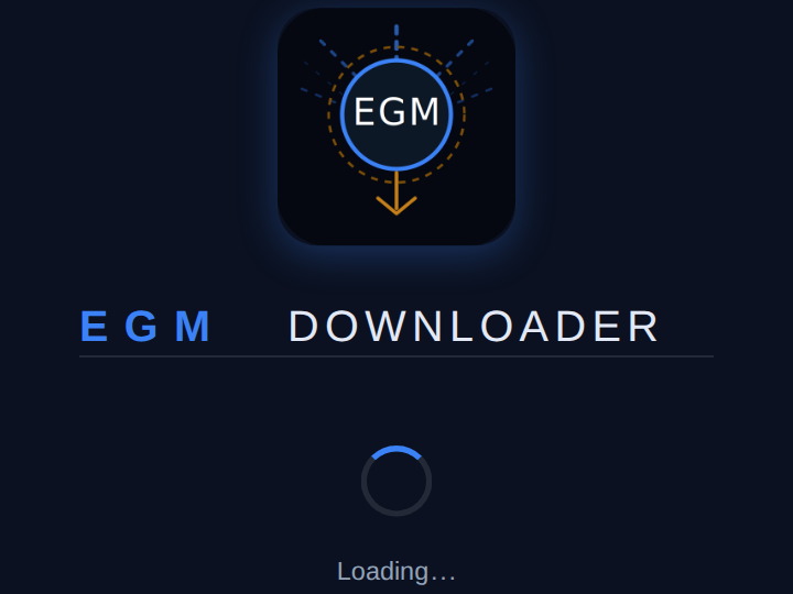 EGM-Downloader 主界面
