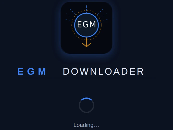 EGM-Downloader 主界面