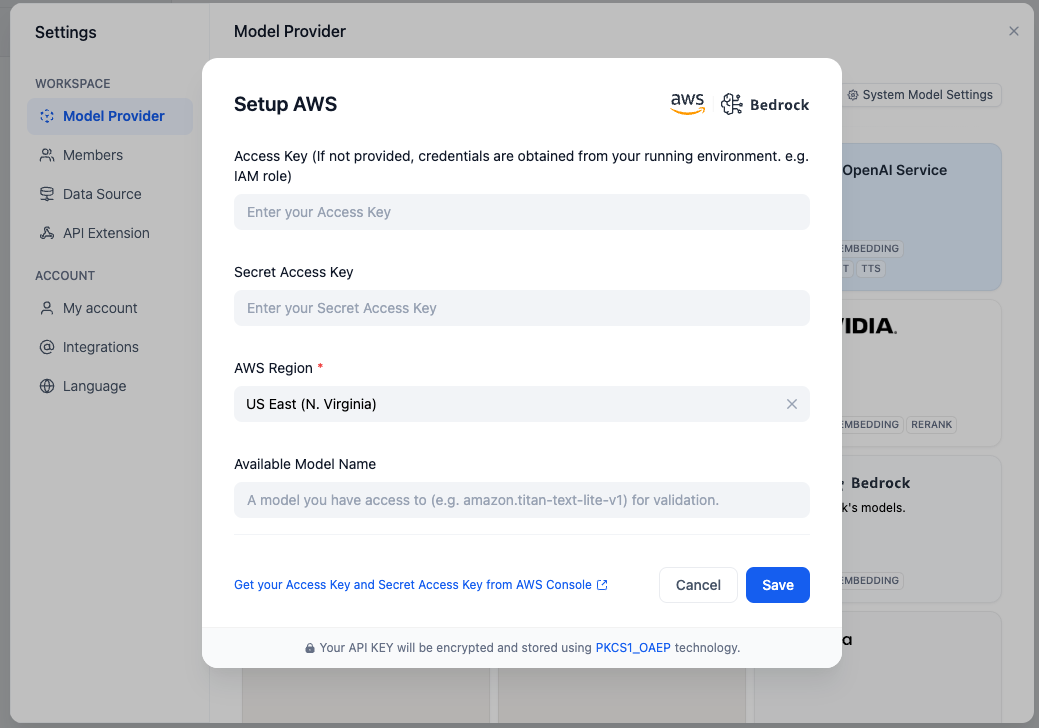 dify-self-hosted-on-aws 界面截图
