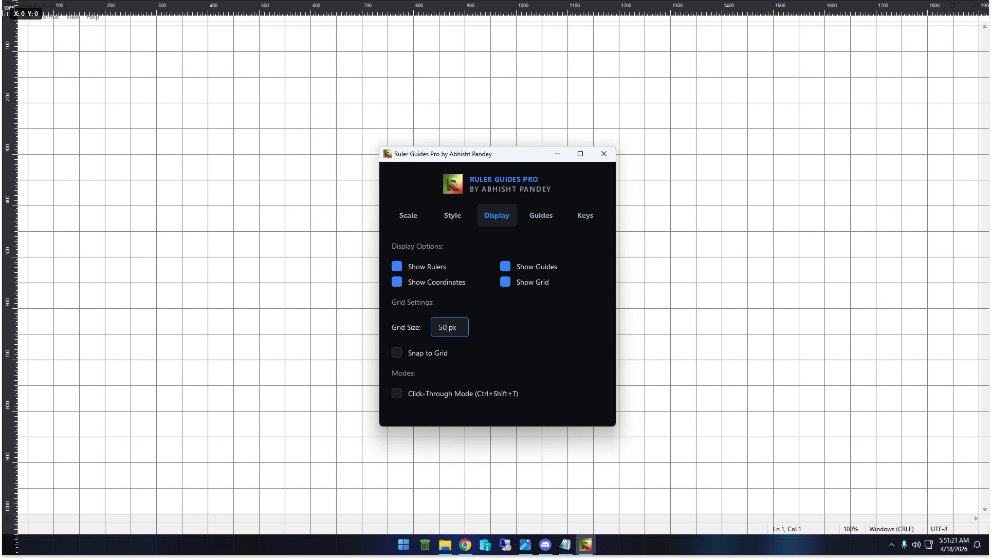Ruler-Guides-Pro 界面截图