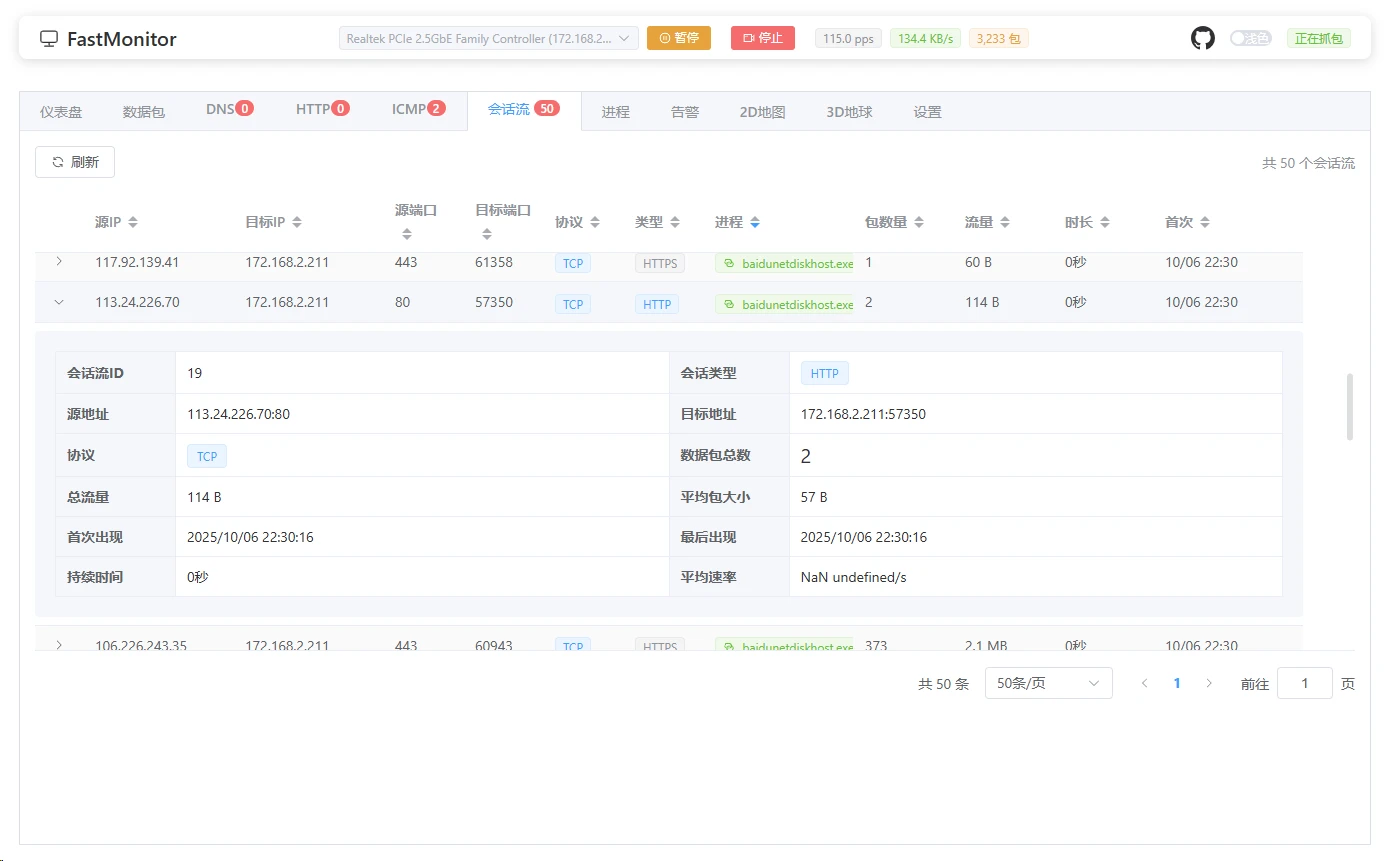 FastMonitor 界面截图