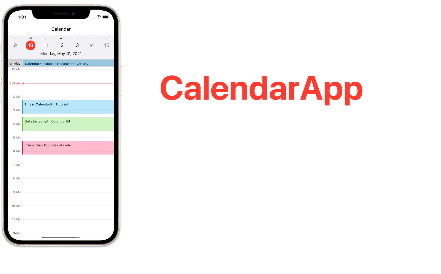 CalendarApp 界面截图