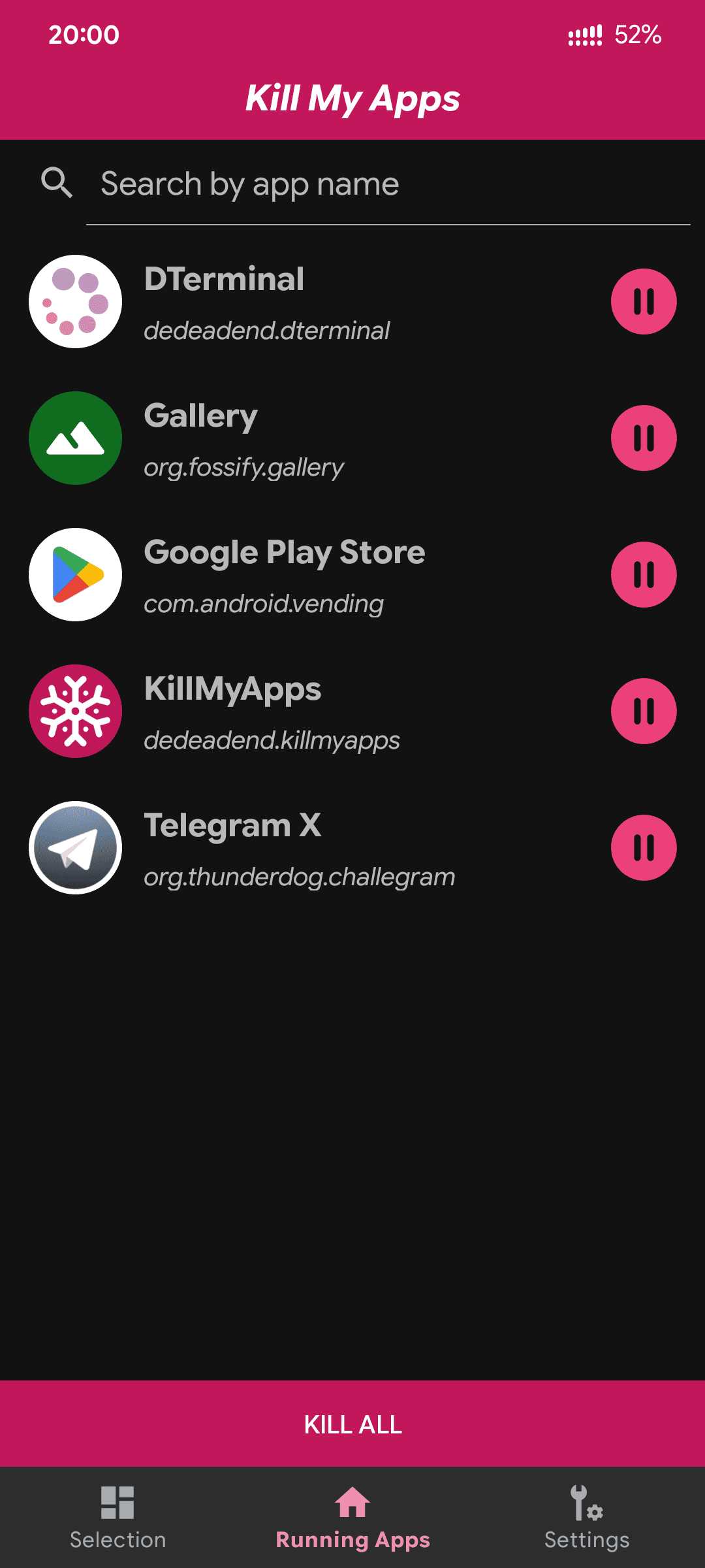 KillMyApps 界面截图