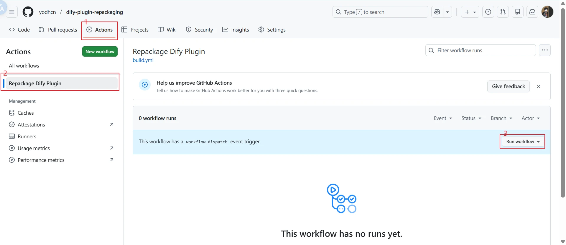 dify-plugin-repackaging 主界面