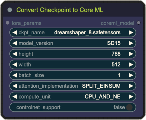 ComfyUI-CoreMLSuite 界面截图