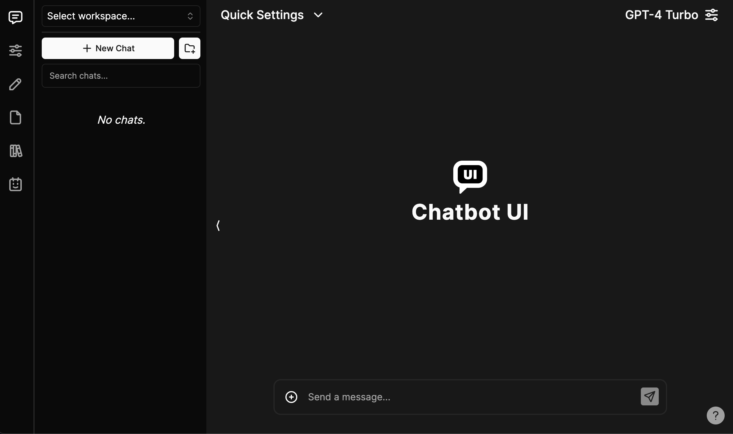 chatbot-ui 主界面