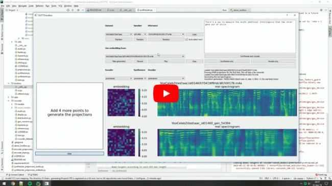 Real-Time-Voice-Cloning 主界面