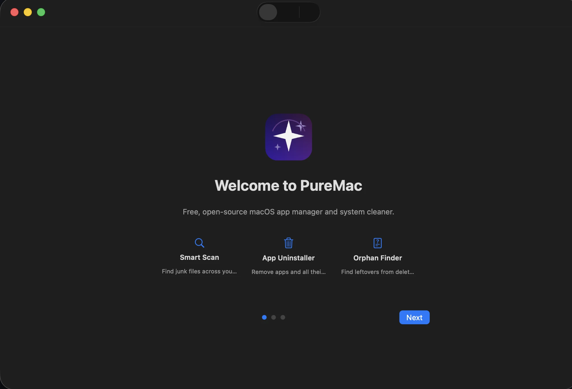 PureMac 主界面