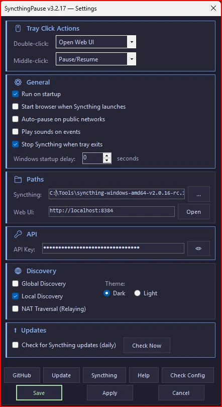 syncthingpause 界面截图