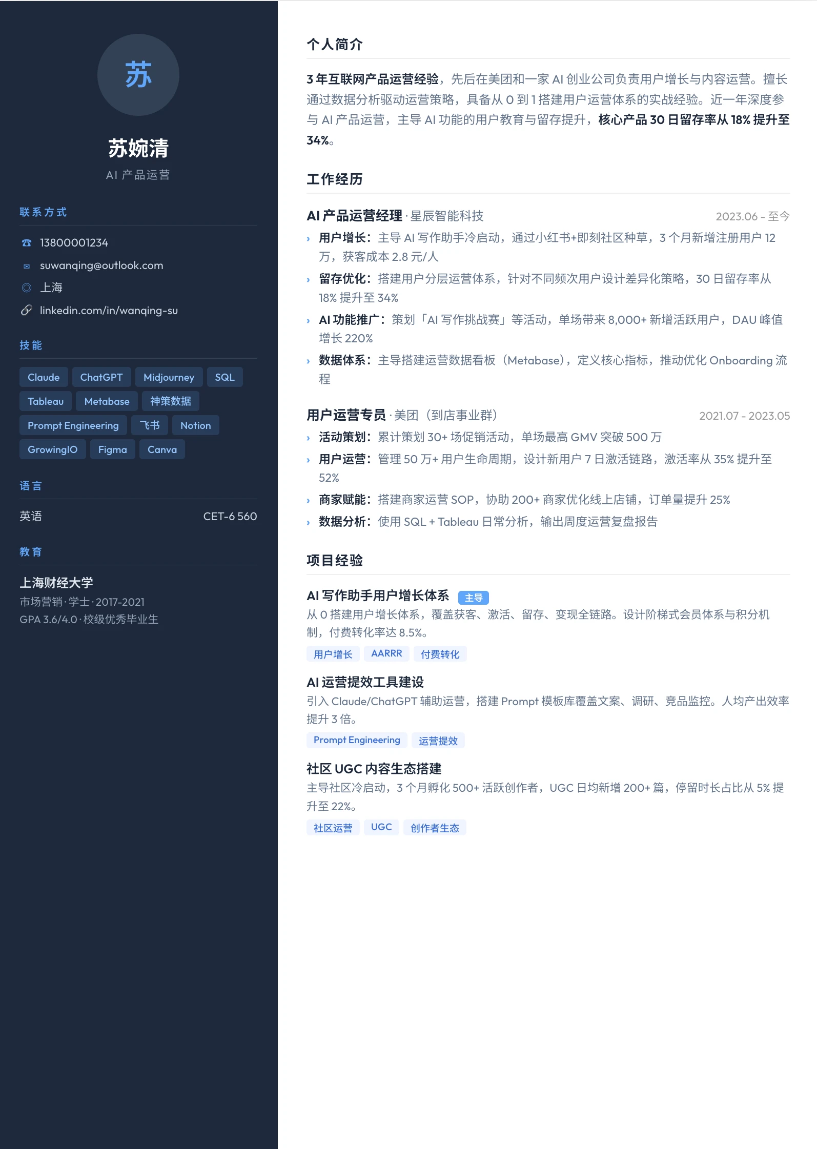 CareerForge 界面截图