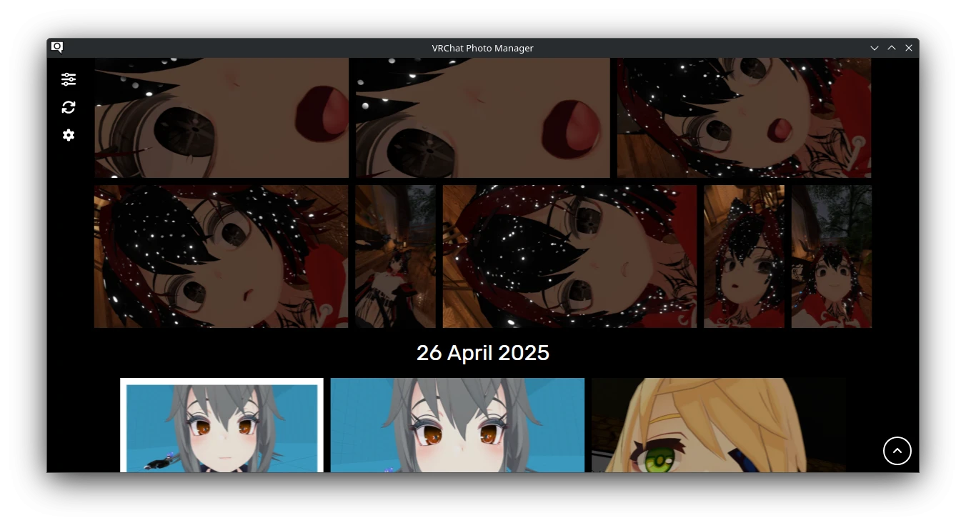 VRChat-Photo-Manager 主界面