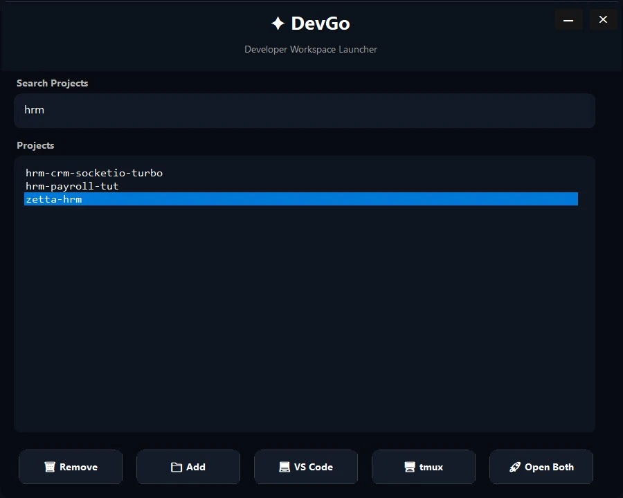 devgo-app 主界面