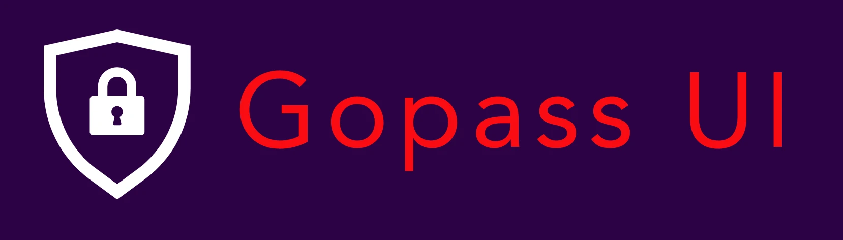 gopass-ui 主界面
