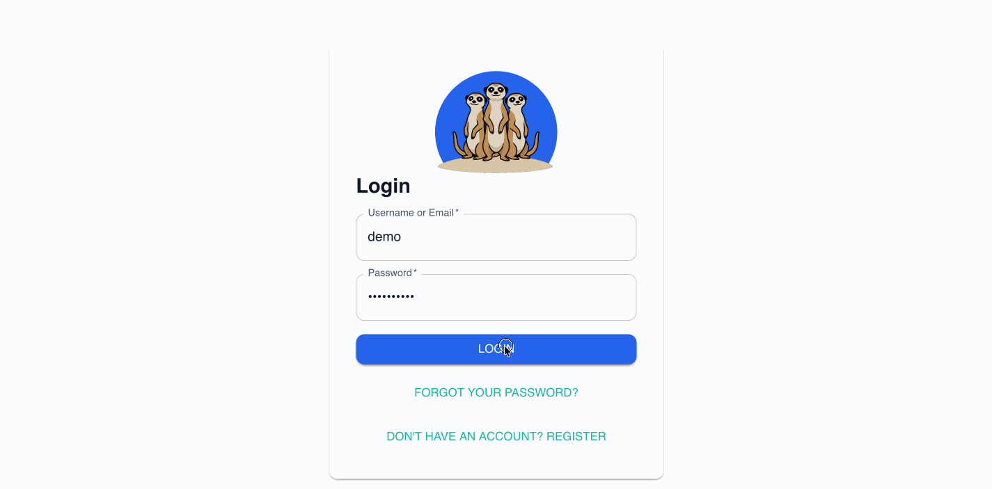 meerkat-crm 主界面