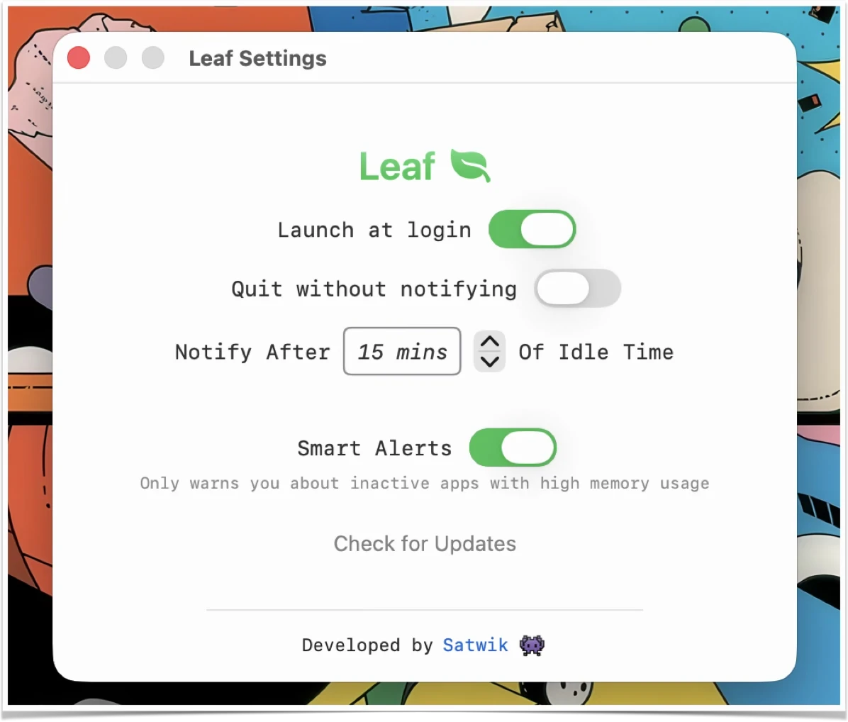 Leaf 界面截图