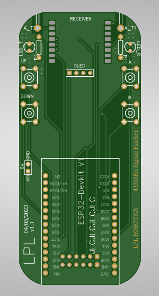 433Screen-SignalHacker 主界面