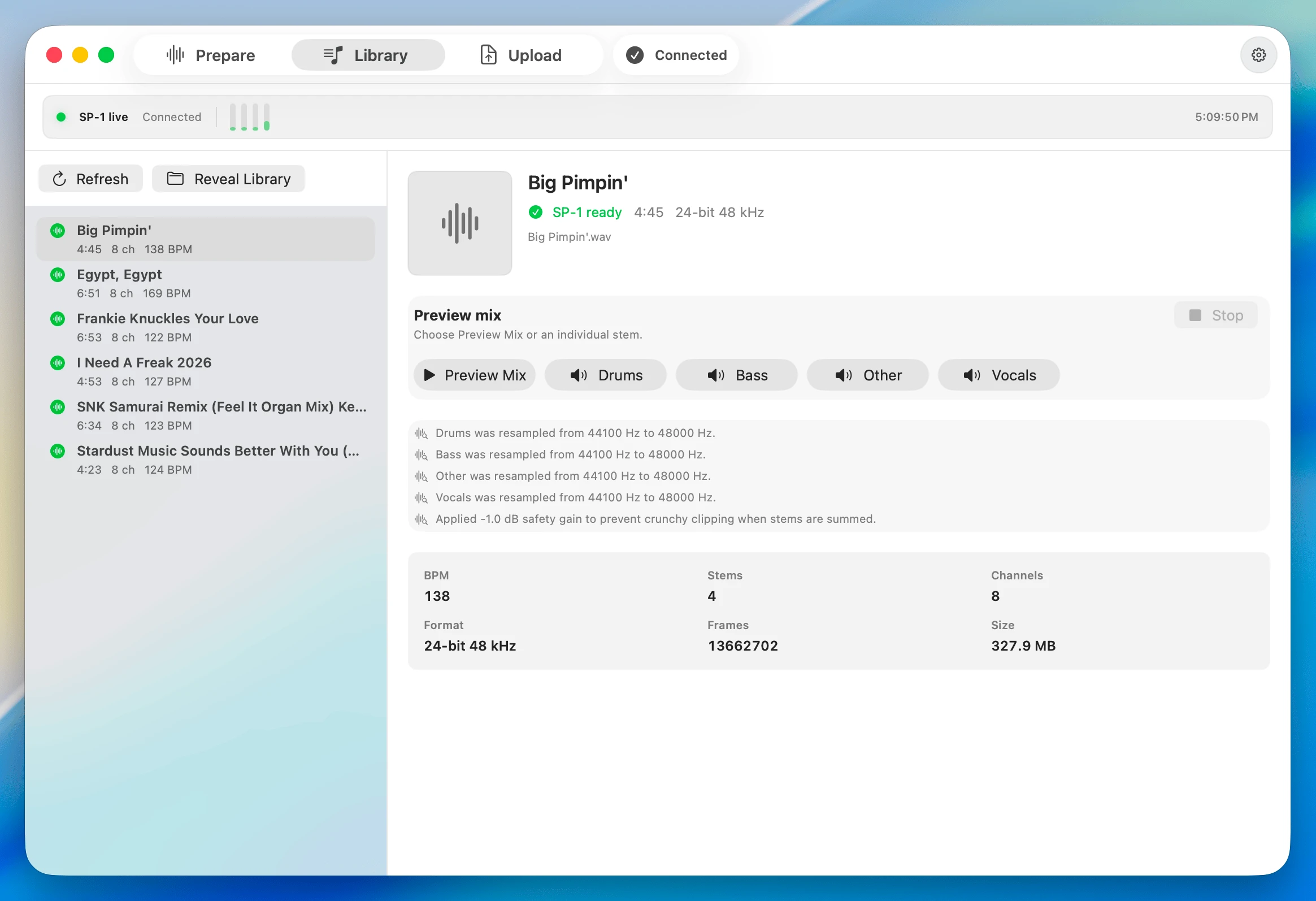 SP-1-Utility 界面截图