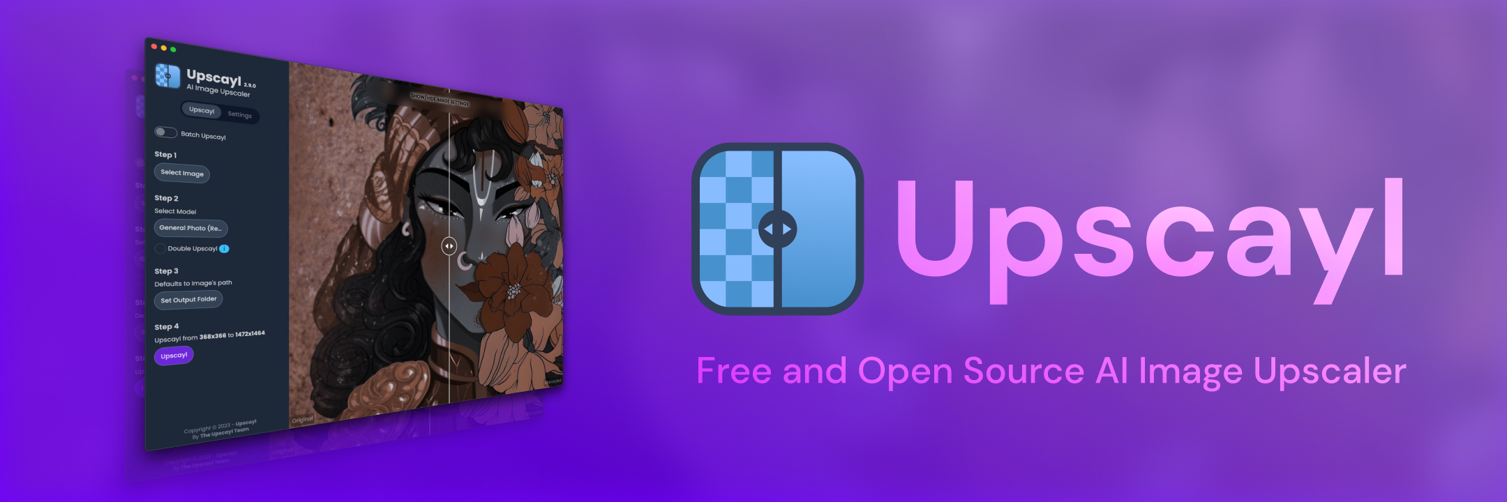 upscayl 主界面