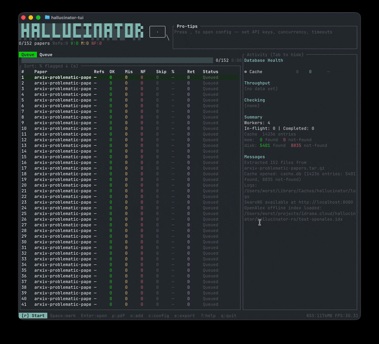 hallucinator 主界面