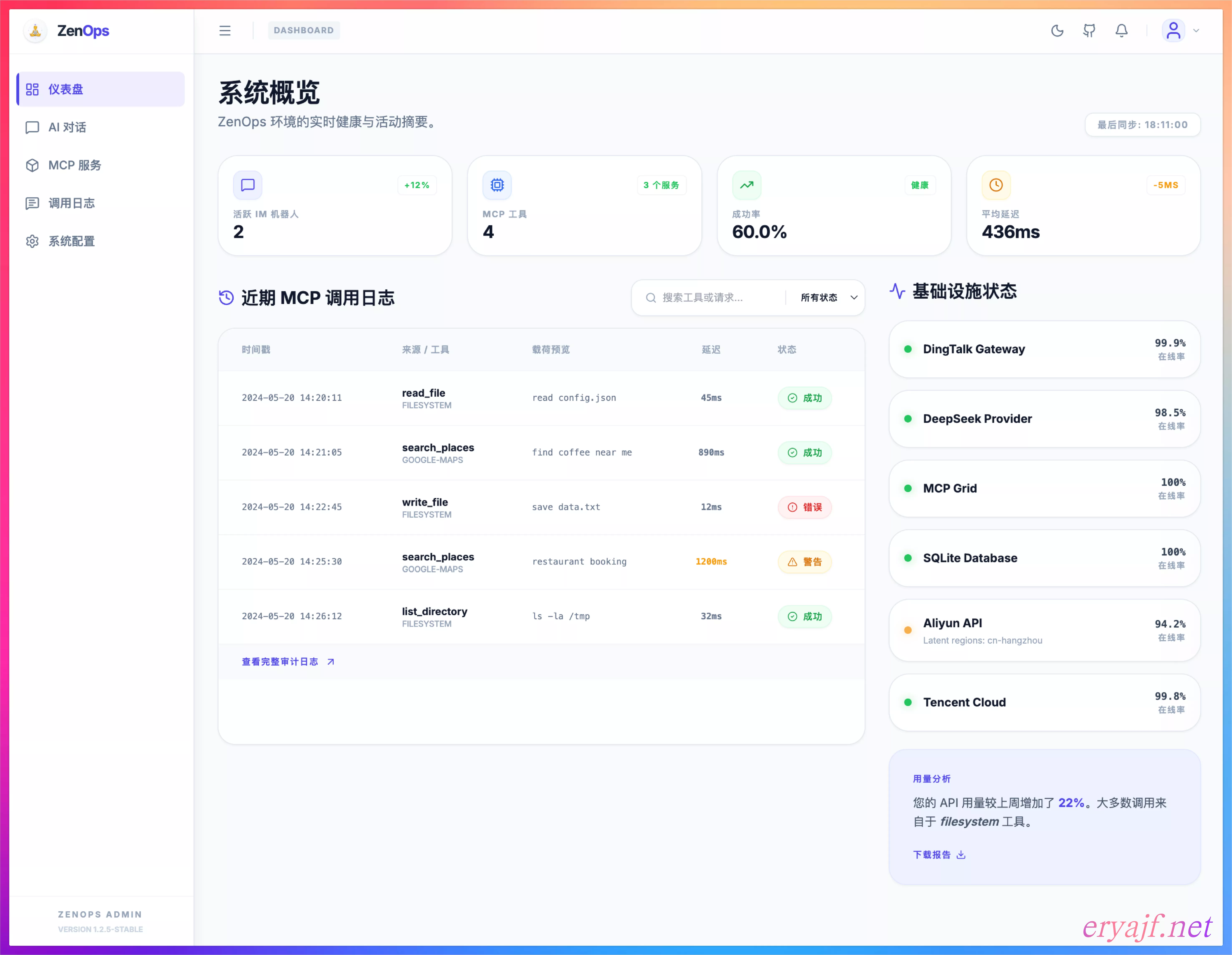 ZenOps 主界面
