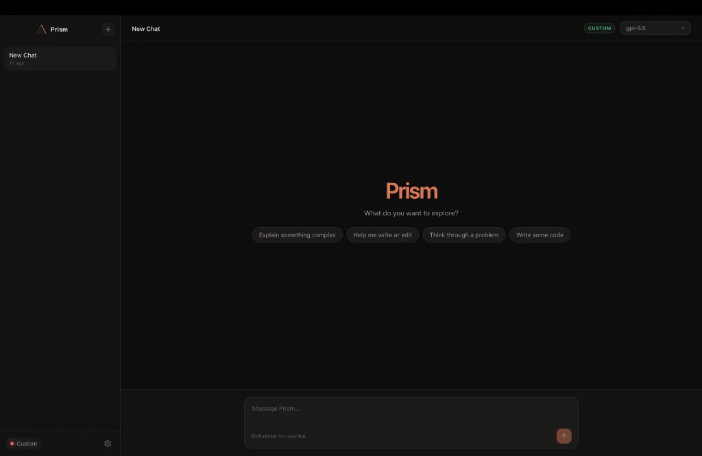 prism 主界面