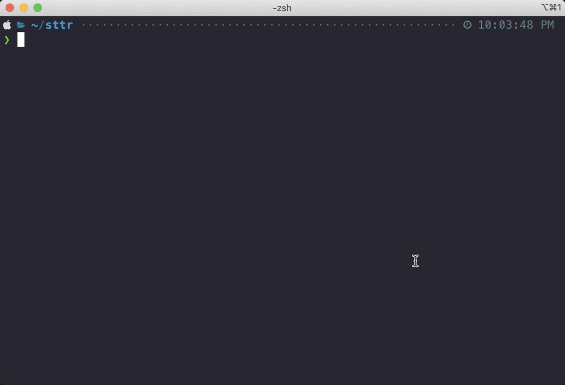 sttr 界面截图