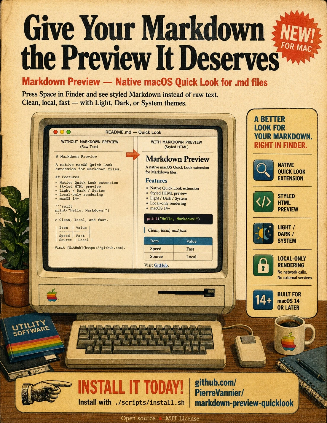markdown-preview-quicklook 主界面