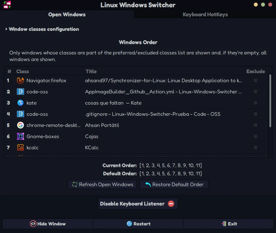 Linux-Windows-Switcher 主界面