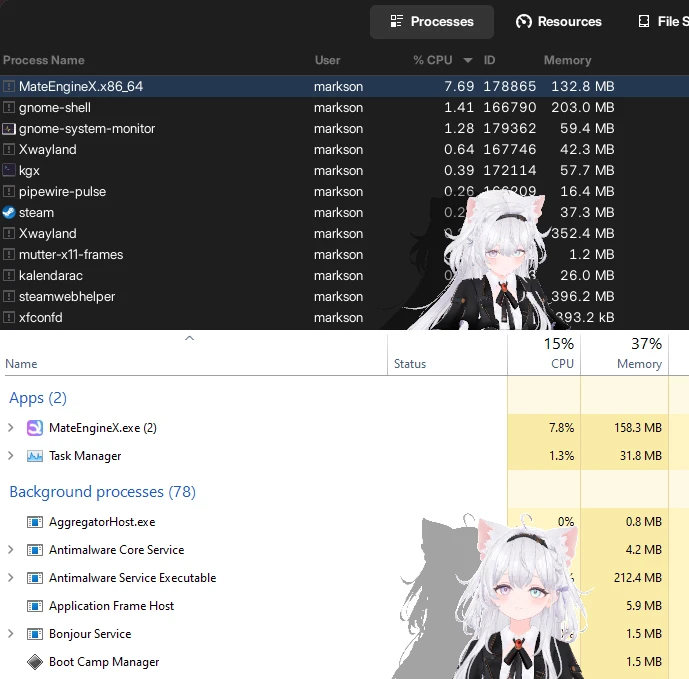 Mate-Engine-Linux-Port 界面截图