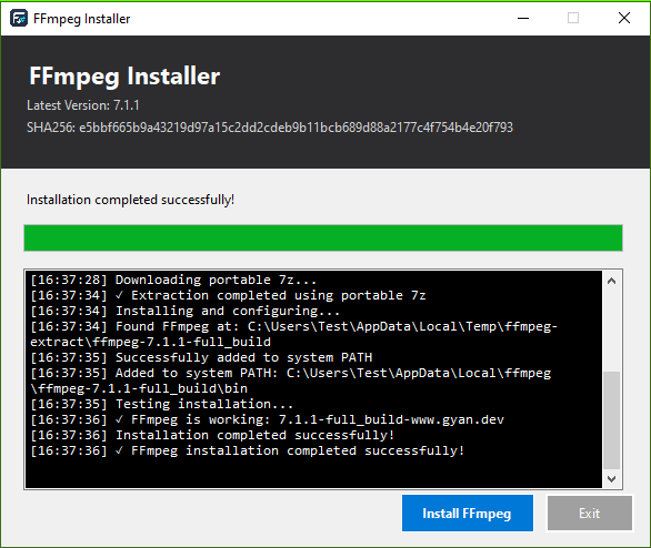 ffmpeg-install-guide 主界面