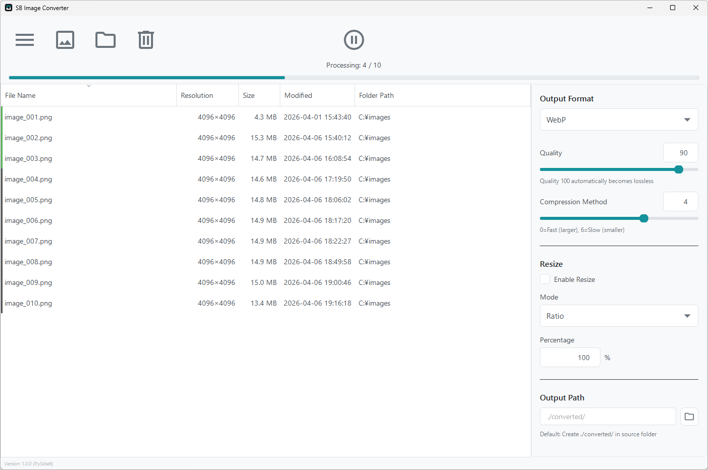 SB-Image-Converter 界面截图
