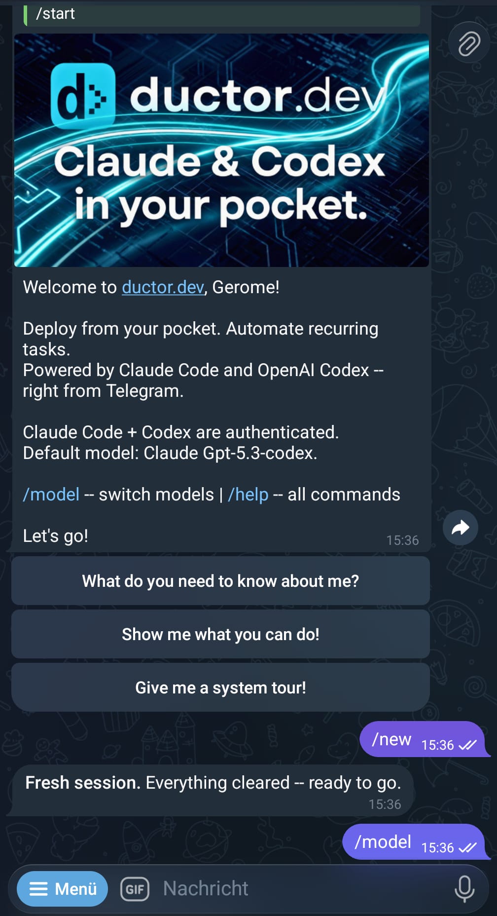 ductor 界面截图
